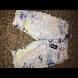 Denim shorts